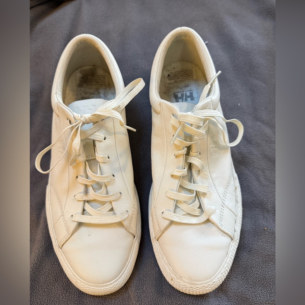 Helly Hansen Women’s White Leather Low-Top Sneakers